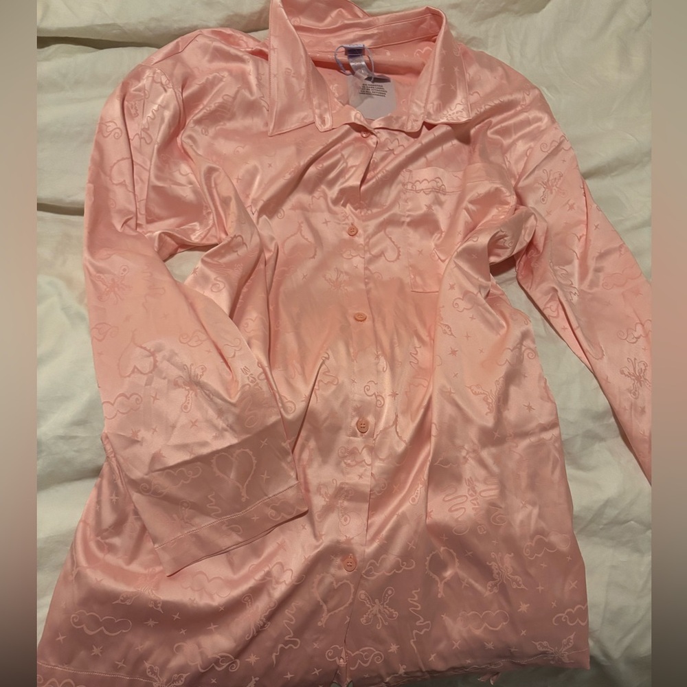 Savage x Fenty satin night shirt with side detail XL
